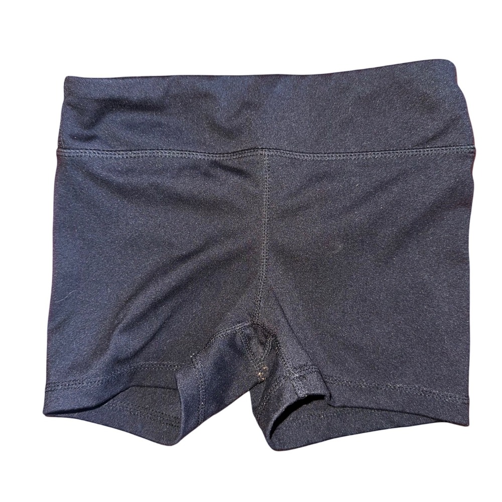 90‎ Degree by Reflex Girls Black Athletic Shorts Dance Gym Sport S/7-8